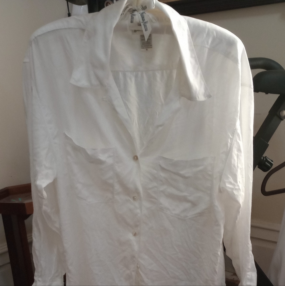 VTG BANANA REPUBLIC 100% Linen Dress Blouse
